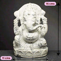 1.57kgs Ganesha Idol in White Howlite Gemstone