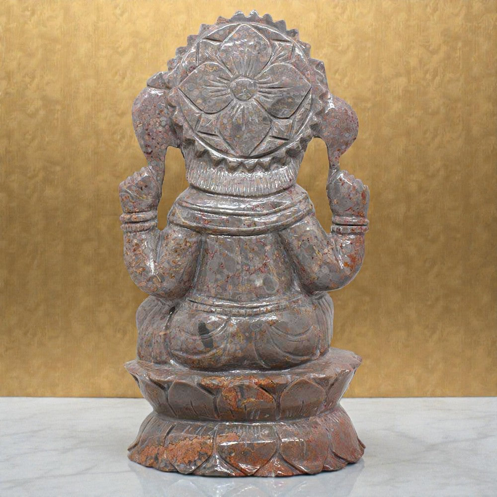 1.71kgs Ganesha Idol in Jasper Gemstone
