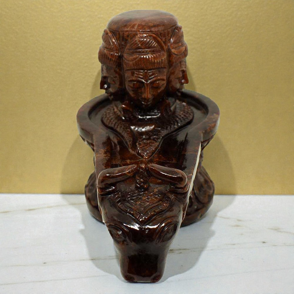 2.36kgs Shiv Linga in Garnet (Gomedh) Gemstone