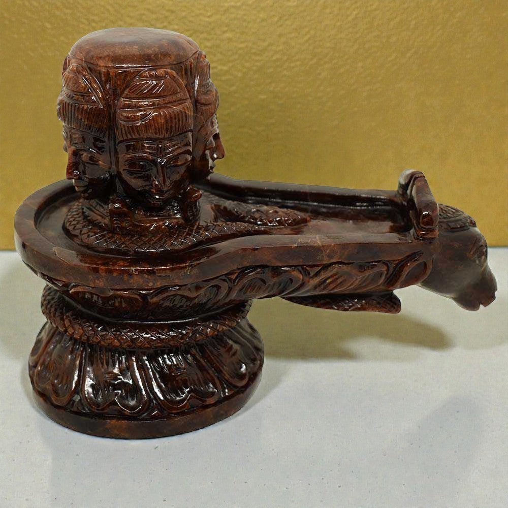 2.36kgs Shiv Linga in Garnet (Gomedh) Gemstone