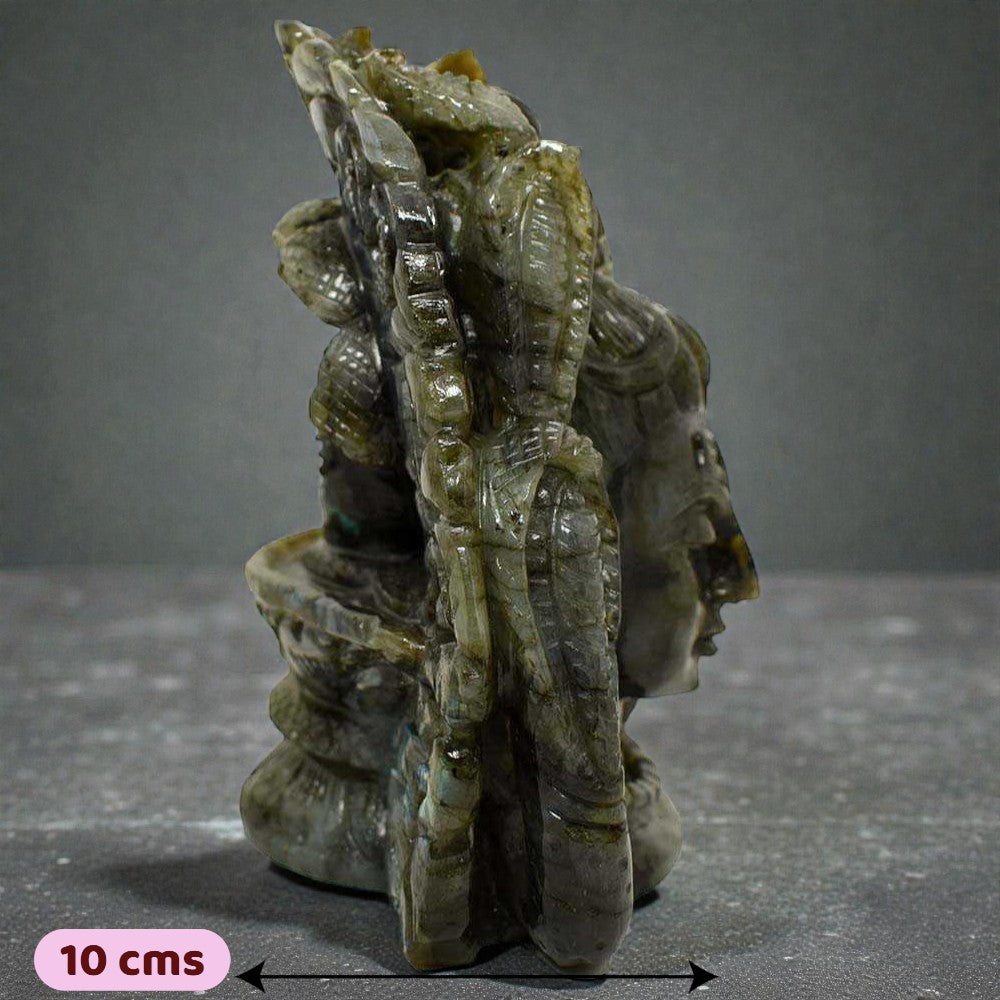 2.90kgs Lord Shiva Idol in Labradorite Gemstone