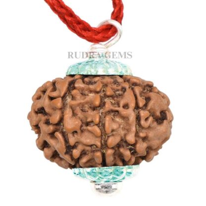 9-Mukhi-Rudraksha-Nepal-Silver-Pendant